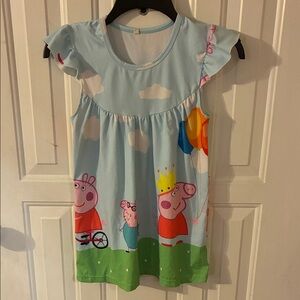 Peppa Pig Blue Dress with Balloons